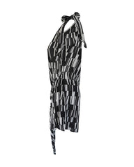Kira Short Dress // Star Matrix Print