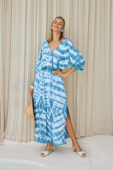 Solstice Long Tunic – Abstract Bubble Tie Dye