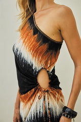 Evengeline Short Dress – Color Burst Tie Dye