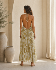 Nova Long Dress // Star Matrix Print
