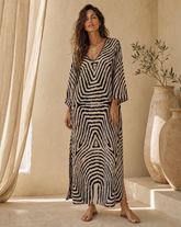 Rain Long Tunic // Tribal Moon Print