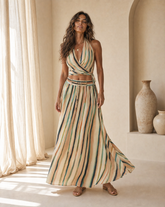 Flora Long Skirt // Terra Flow Tie Dye