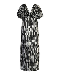 Luna Long Dress // Star Matrix Print