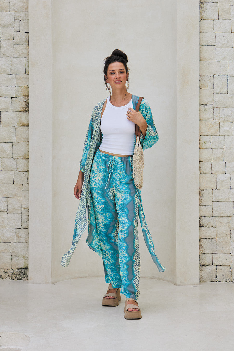 Arya Trousers – Snake Lux Print