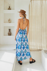 Luna Long Dress – Kaleidoscopic Print