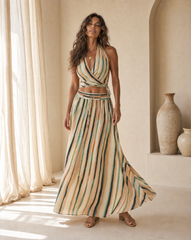 Flora Long Skirt // Terra Flow Tie Dye