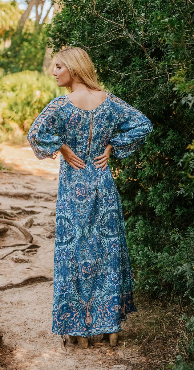 Leda Long Paisley Tunic