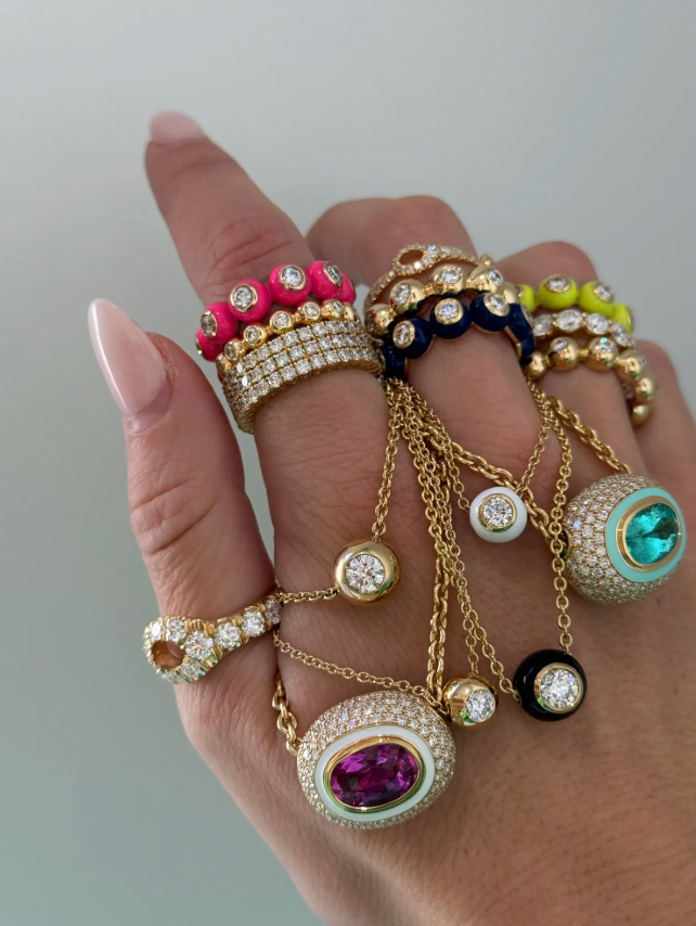 Colourful jewellery for a Hippy Chick brand collaboration